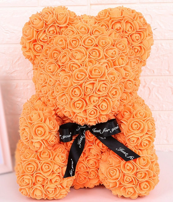 Urso de rosas I PROMOÇÃO DIA DOS NAMORADOS I 25cm